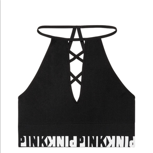 VS Pink Cool and Comfy Strappy High Neck - Picture 2 of 5